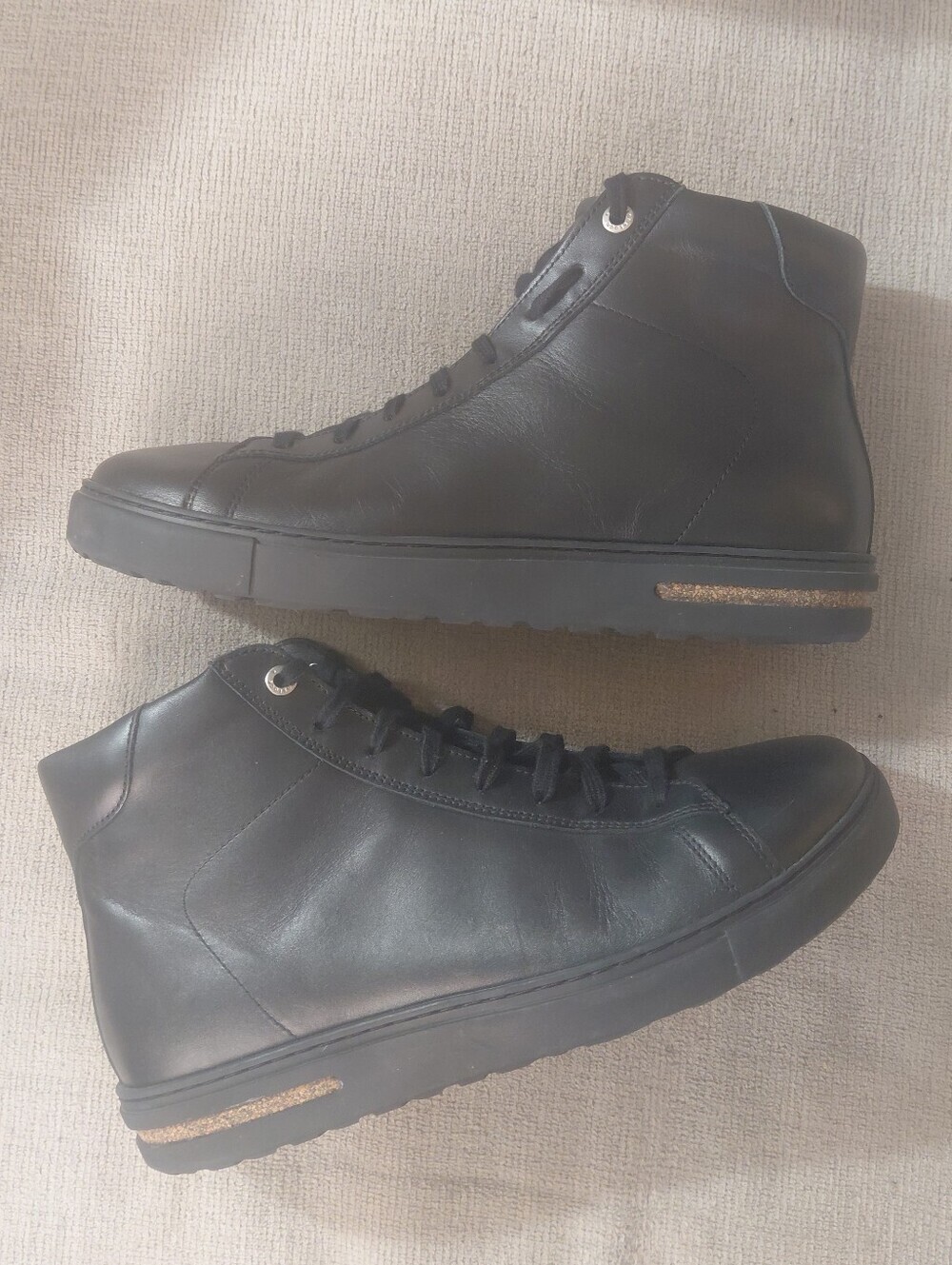 Birkenstock Bend Women's Size 11 Black Leather High-Top Mid Sneakers
